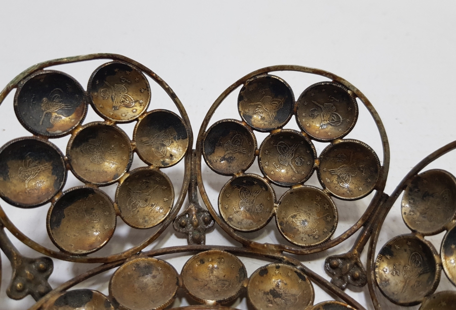 ABDÜLHAMİD VE MEHMED REŞAD HAN DÖNEMİ GÜMÜŞ PARALARDAN YAPILMIŞ OSMANLI DÖNEMİ GÜMÜŞ BAYRAM ŞEKERLİĞİ