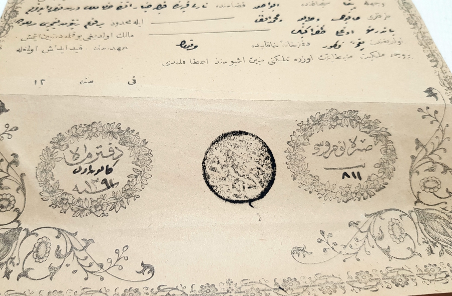 ABDÜLAZİZ HAN DÖNEMİ ÇOK NADİR AYAN TAPUSU