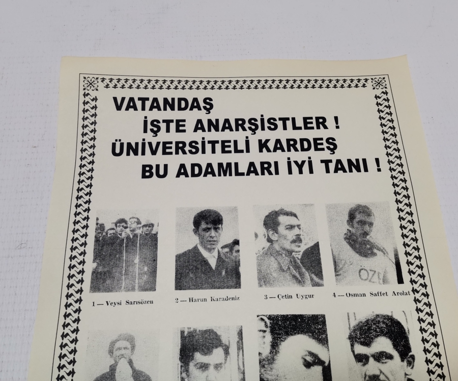 1970 LERDEN ÇOK NADİR SİYASİ AFİŞ