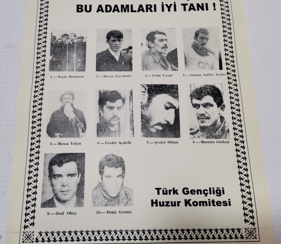 1970 LERDEN ÇOK NADİR SİYASİ AFİŞ