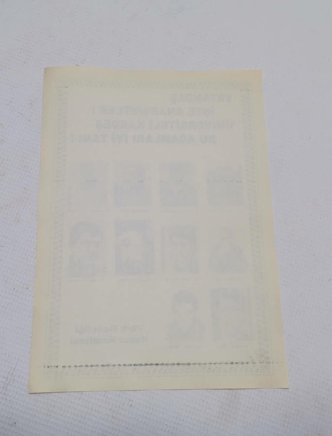 1970 LERDEN ÇOK NADİR SİYASİ AFİŞ