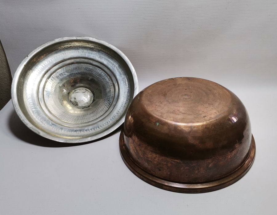 İÇİ KALAYLANMIŞ ANTİKA BAKIR TENCERE