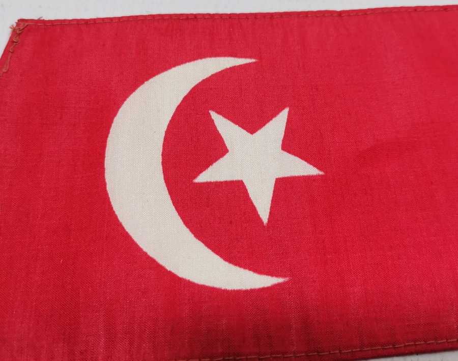 1920 YILI PASİFİK TİCARET FUARI İÇİN ÖZEL YAPILMIŞ OSMANLI DÖNEMİ NADİR BAYRAK