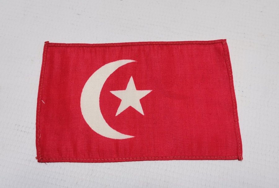 1920 YILI PASİFİK TİCARET FUARI İÇİN ÖZEL YAPILMIŞ OSMANLI DÖNEMİ NADİR BAYRAK