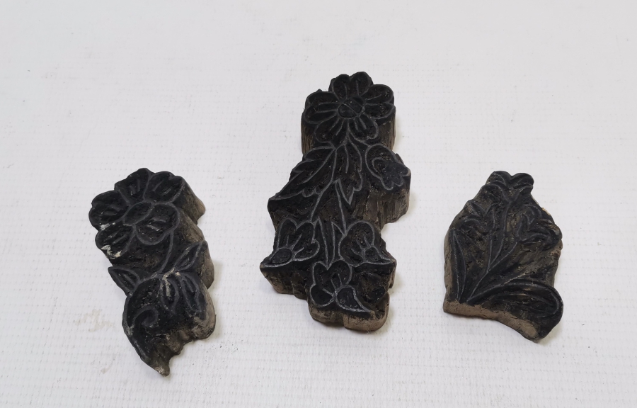 OSMANLI DÖNEMİ EL YAPIMI AHŞAP TOKAT BASKI KALIBI LOTU