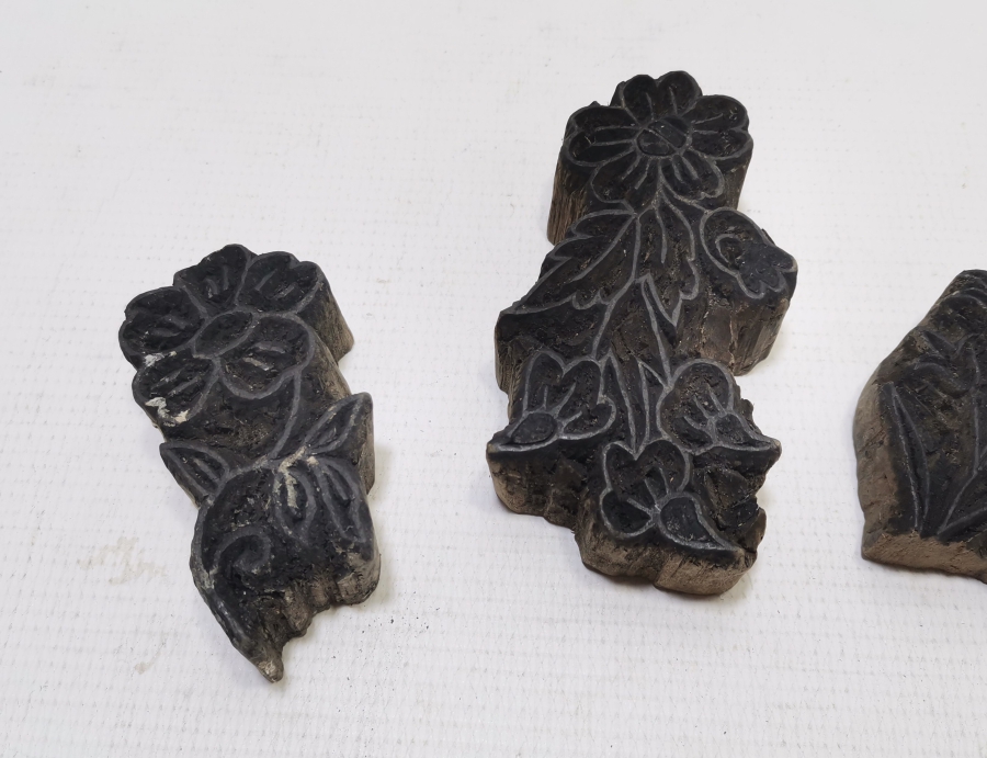 OSMANLI DÖNEMİ EL YAPIMI AHŞAP TOKAT BASKI KALIBI LOTU