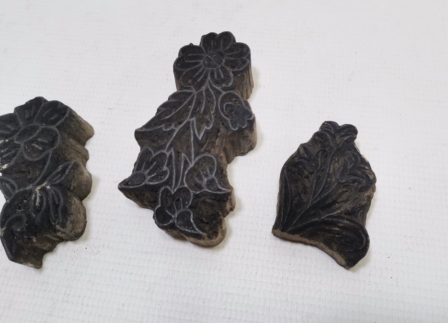 OSMANLI DÖNEMİ EL YAPIMI AHŞAP TOKAT BASKI KALIBI LOTU