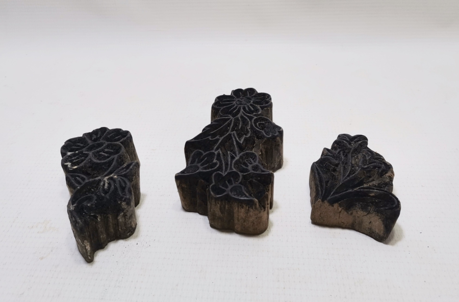 OSMANLI DÖNEMİ EL YAPIMI AHŞAP TOKAT BASKI KALIBI LOTU