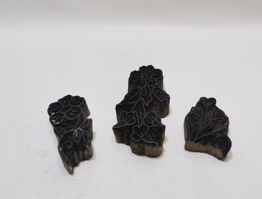 OSMANLI DÖNEMİ EL YAPIMI AHŞAP TOKAT BASKI KALIBI LOTU