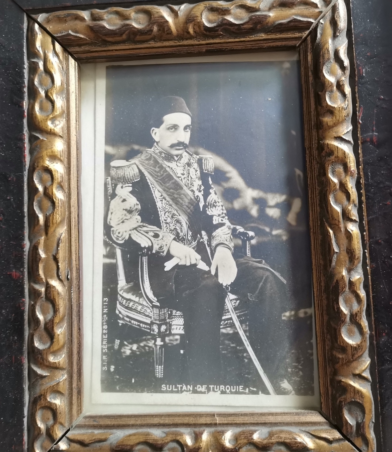 ASKERİ KIYAFETLER İÇİNDE ABDÜLHAMİD HAN KARTPOSTAL