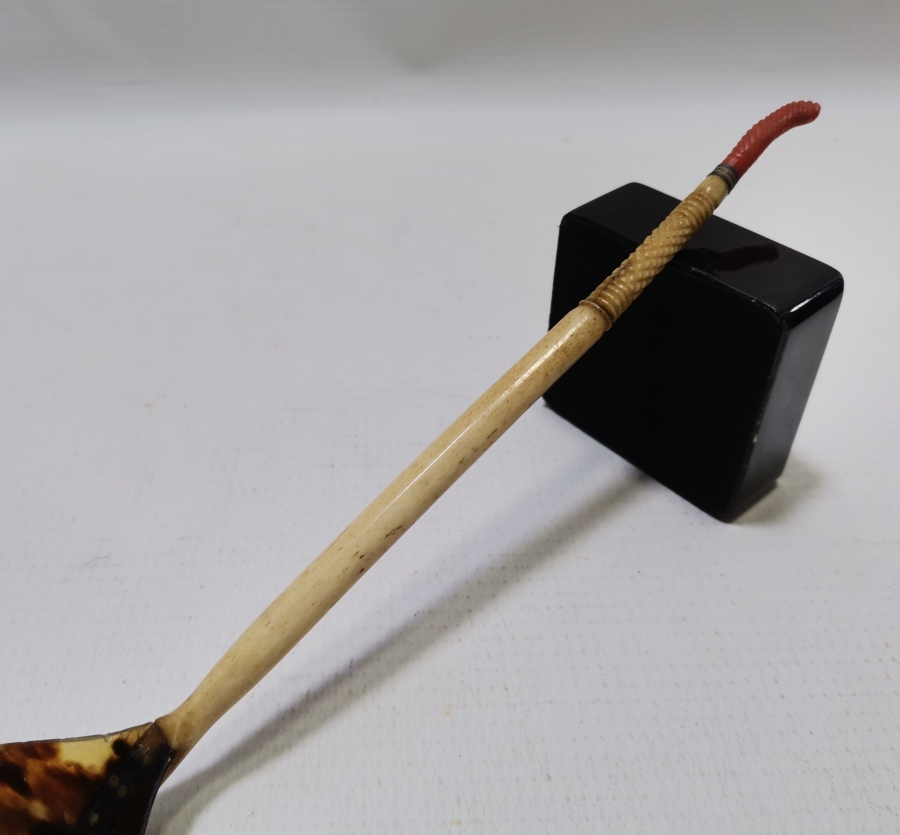 OSMANLI DÖNEMİ BAĞA, FİLDİŞİ VE MERCAN ÇOK NADİR TEKKE İŞİ HOŞAF KAŞIĞI