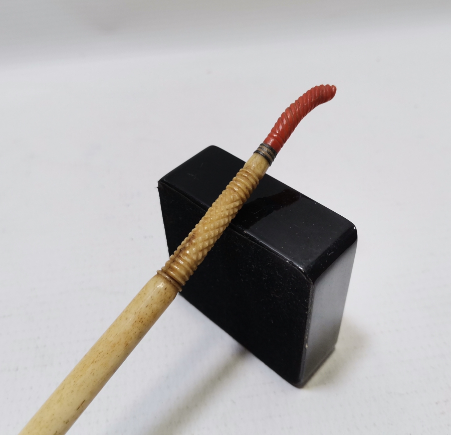 OSMANLI DÖNEMİ BAĞA, FİLDİŞİ VE MERCAN ÇOK NADİR TEKKE İŞİ HOŞAF KAŞIĞI