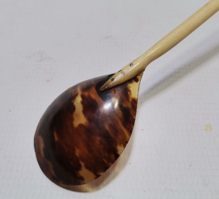 OSMANLI DÖNEMİ BAĞA, FİLDİŞİ VE MERCAN ÇOK NADİR TEKKE İŞİ HOŞAF KAŞIĞI