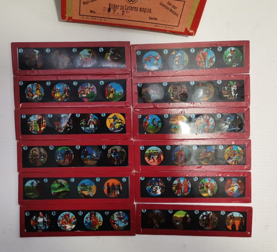 1900 BAŞLARI ÇOK NADİR ÇİZGİFİLM SLAYTLARI