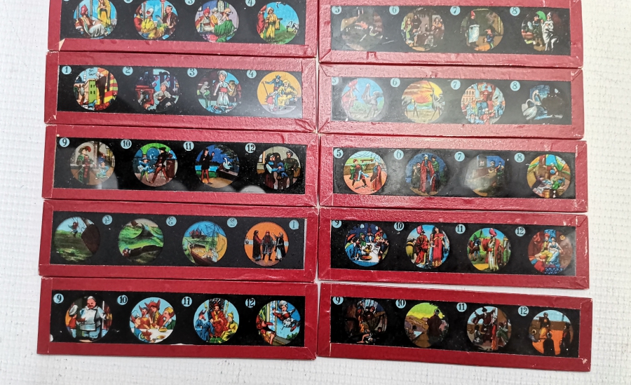 1900 BAŞLARI ÇOK NADİR ÇİZGİFİLM SLAYTLARI