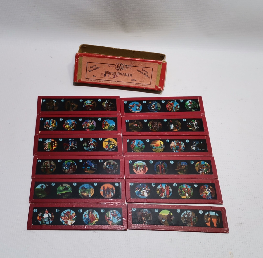 1900 BAŞLARI ÇOK NADİR ÇİZGİFİLM SLAYTLARI