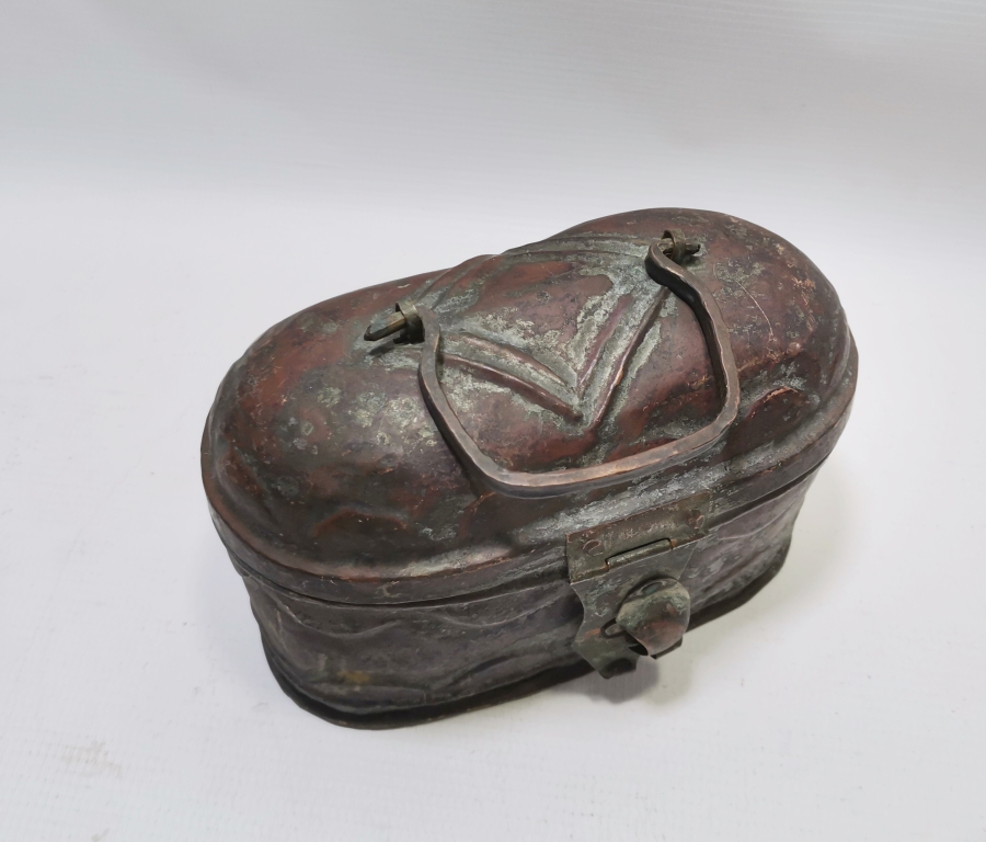 OSMANLI DÖNEMİ KABARTMA İŞÇİLİKLİ BAKIR HAMAM SABUNLUĞU KİLDANLIK