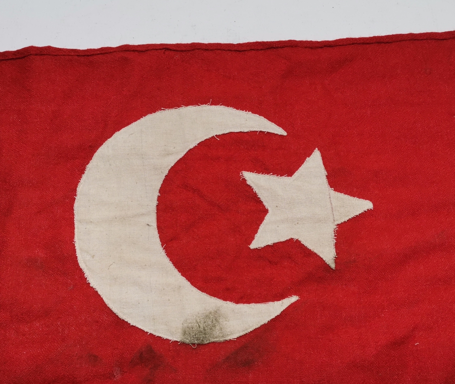 1. DÜNYA SAVAŞI DÖNEMİ EL YAPIMI OSMANLI BAYRAĞI