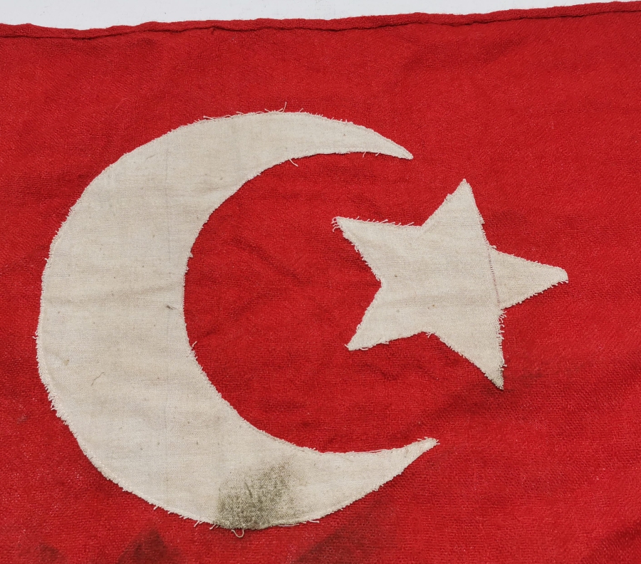 1. DÜNYA SAVAŞI DÖNEMİ EL YAPIMI OSMANLI BAYRAĞI