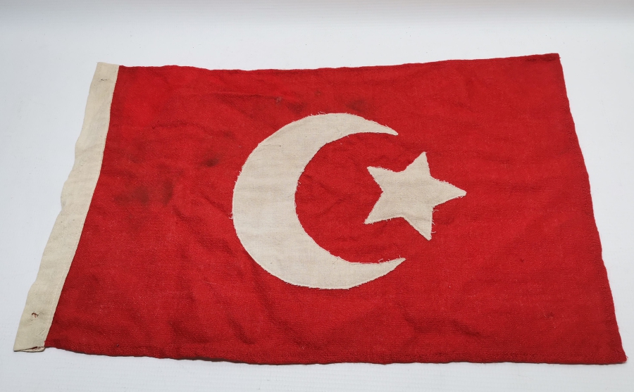 1. DÜNYA SAVAŞI DÖNEMİ EL YAPIMI OSMANLI BAYRAĞI