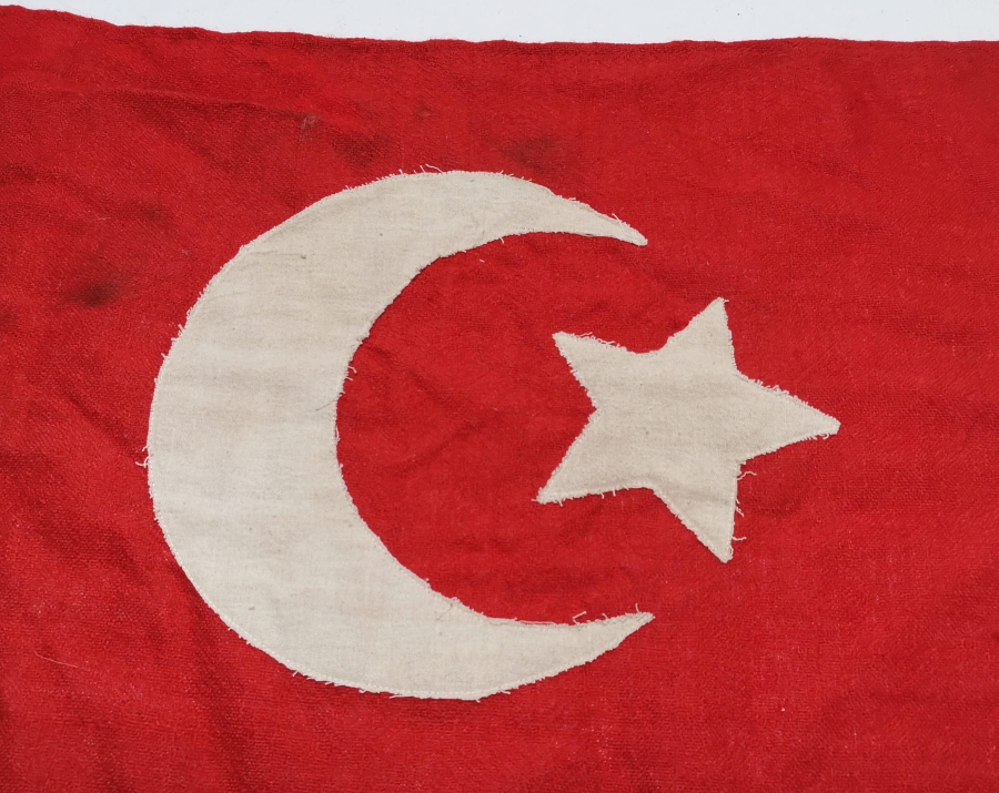 1. DÜNYA SAVAŞI DÖNEMİ EL YAPIMI OSMANLI BAYRAĞI