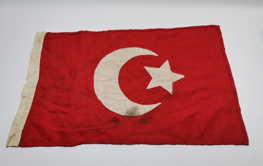 1. DÜNYA SAVAŞI DÖNEMİ EL YAPIMI OSMANLI BAYRAĞI
