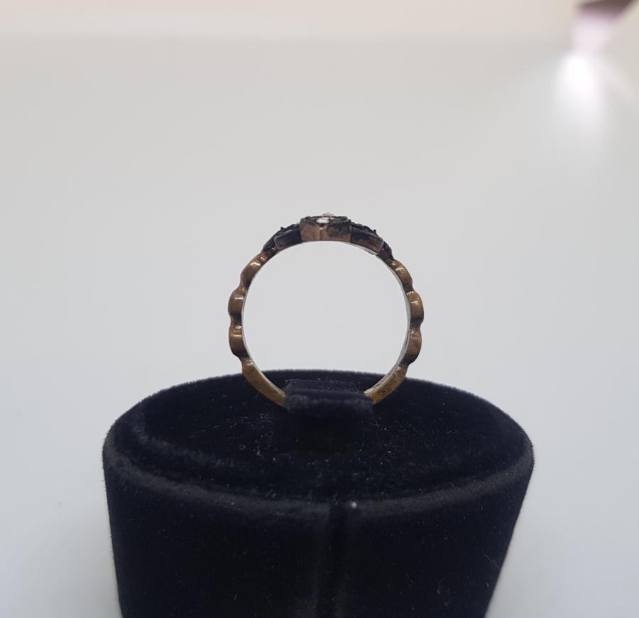 ÖZEL YAPIM ELMAS TAŞLI RUMİ MODEL YÜZÜK