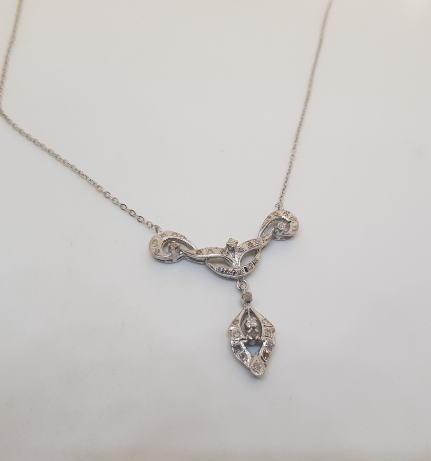 PIRLANTA TAŞLI ÖZEL YAPIM GERDANLIK - KOLYE