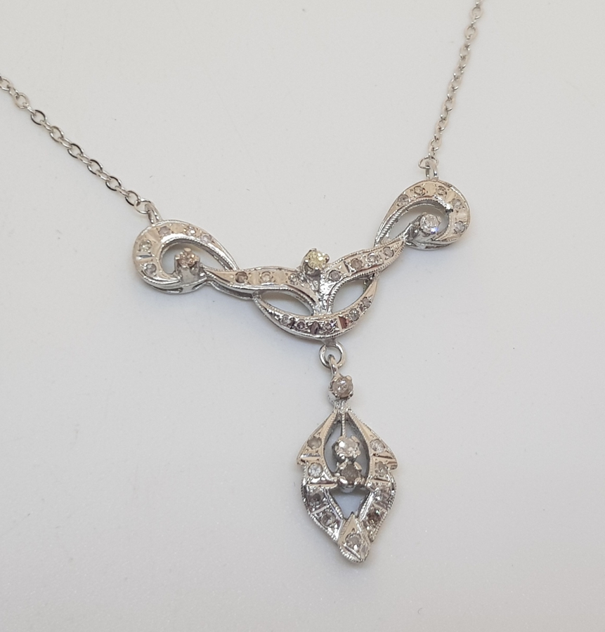 PIRLANTA TAŞLI ÖZEL YAPIM GERDANLIK - KOLYE