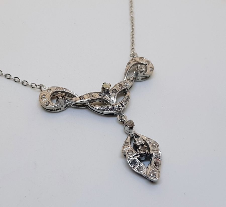 PIRLANTA TAŞLI ÖZEL YAPIM GERDANLIK - KOLYE