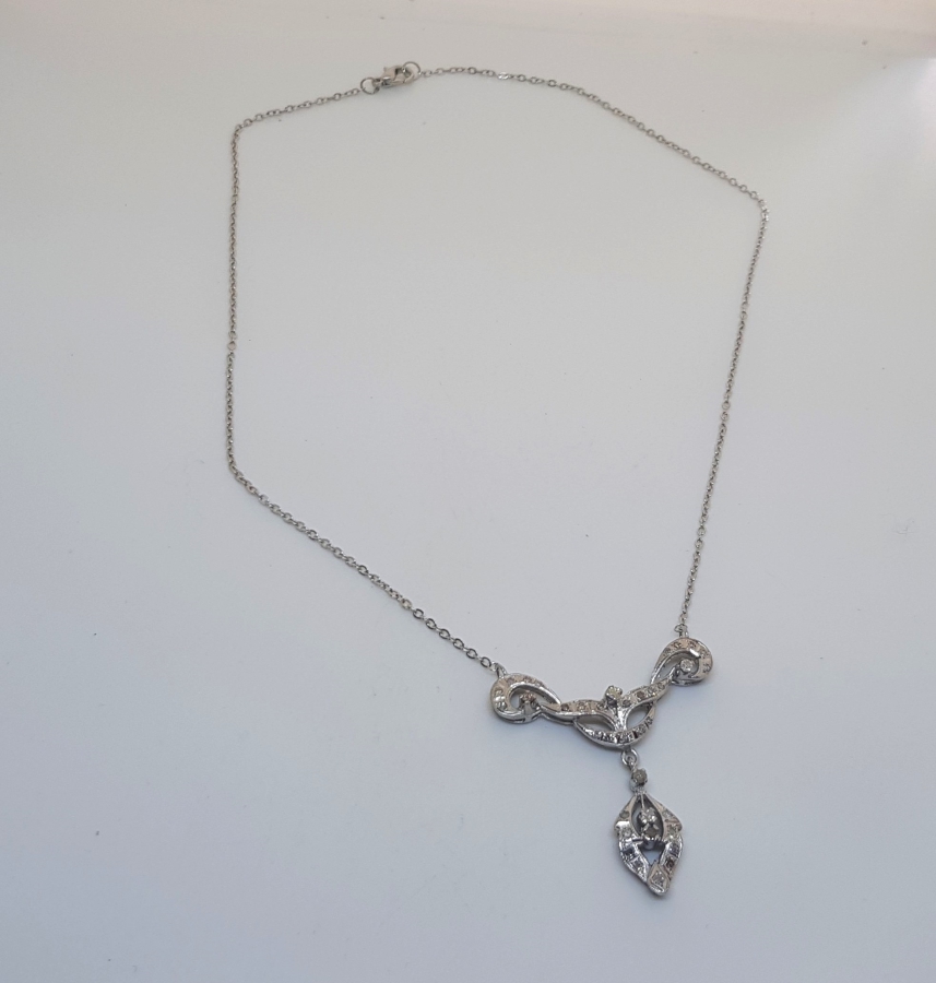 PIRLANTA TAŞLI ÖZEL YAPIM GERDANLIK - KOLYE