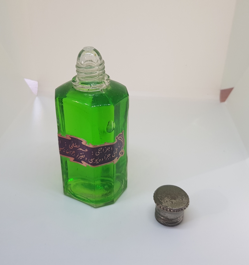 İÇİ DOLU OSMANLI DÖNEMİ NADİR KOLONYA ŞİŞESİ