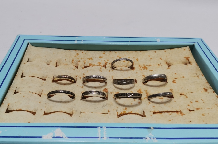 GÜMÜŞ KAPLAMA ANTİKA YÜZÜK LOTU