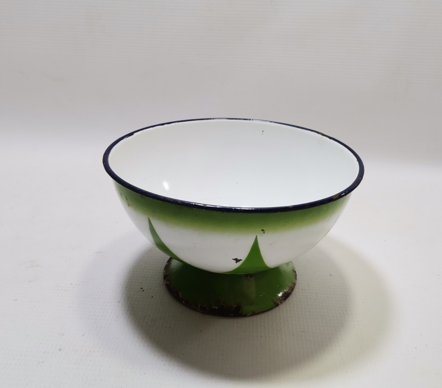 OSMANLI DÖNEMİ EMAYE BÜYÜK BOY OSMANLI YILDIZLI KASE