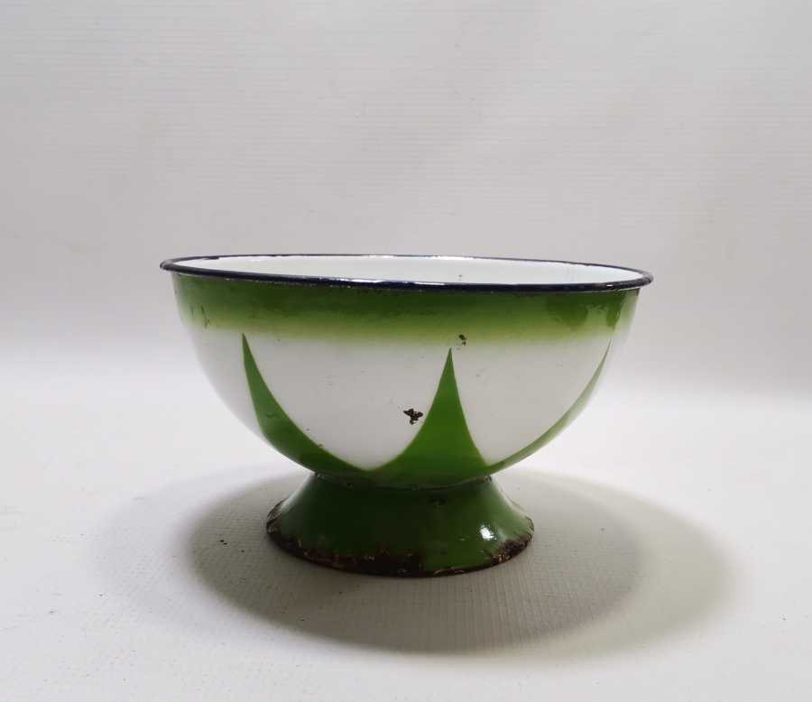 OSMANLI DÖNEMİ EMAYE BÜYÜK BOY OSMANLI YILDIZLI KASE