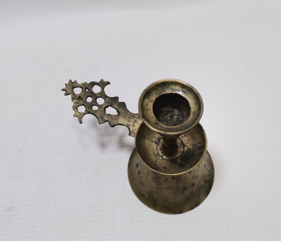 NADİR FORMDA OSMANLI DÖNEMİ HAVAN ŞAMDAN FORMLU TEKKE İŞİ EL MUMLUĞU