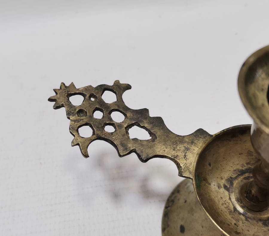 NADİR FORMDA OSMANLI DÖNEMİ HAVAN ŞAMDAN FORMLU TEKKE İŞİ EL MUMLUĞU