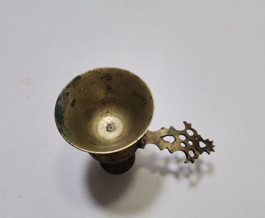 NADİR FORMDA OSMANLI DÖNEMİ HAVAN ŞAMDAN FORMLU TEKKE İŞİ EL MUMLUĞU