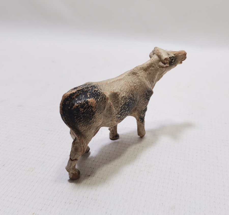 ÇOK NADİR EL YAPIMI TOPRAK TERRA-COTA İNEK FİGÜRÜ