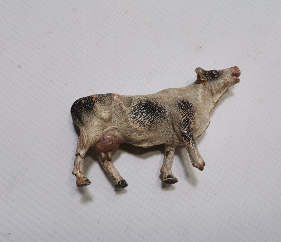 ÇOK NADİR EL YAPIMI TOPRAK TERRA-COTA İNEK FİGÜRÜ