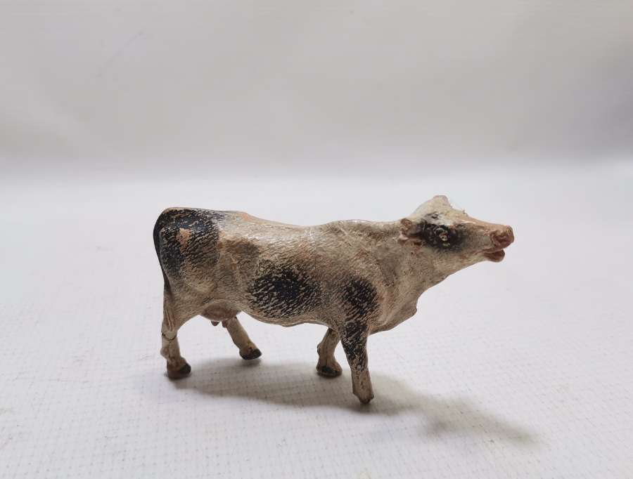 ÇOK NADİR EL YAPIMI TOPRAK TERRA-COTA İNEK FİGÜRÜ