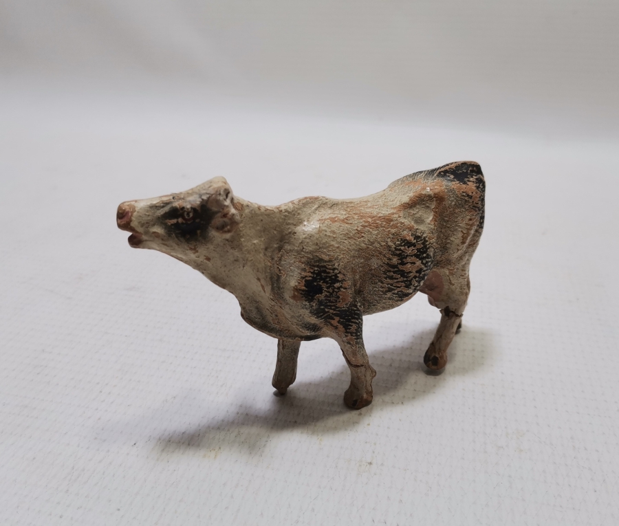 ÇOK NADİR EL YAPIMI TOPRAK TERRA-COTA İNEK FİGÜRÜ