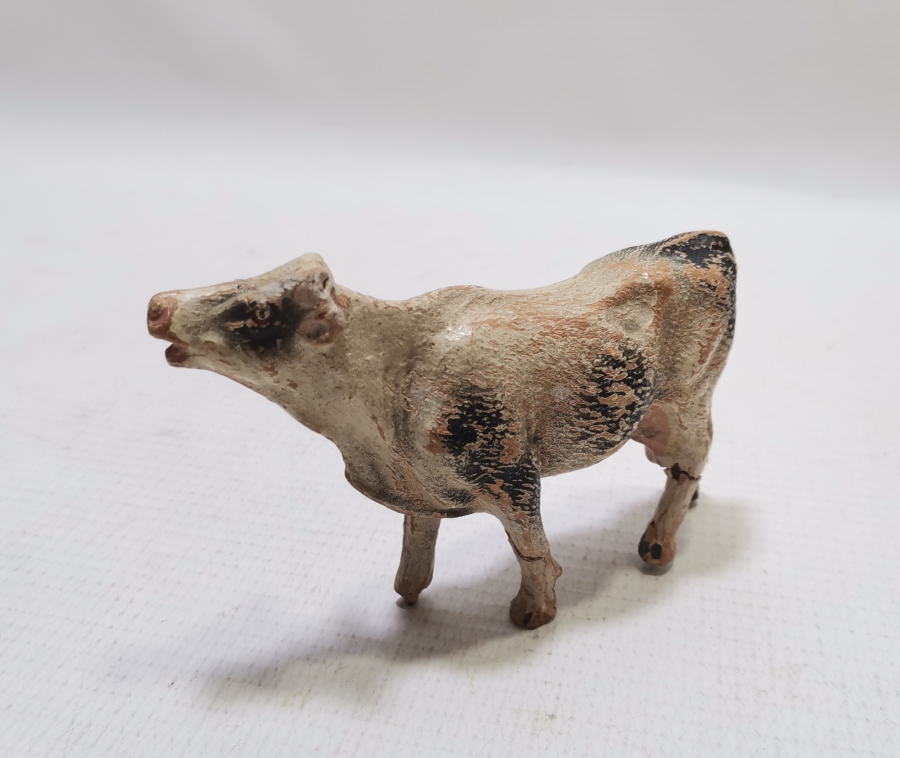 ÇOK NADİR EL YAPIMI TOPRAK TERRA-COTA İNEK FİGÜRÜ