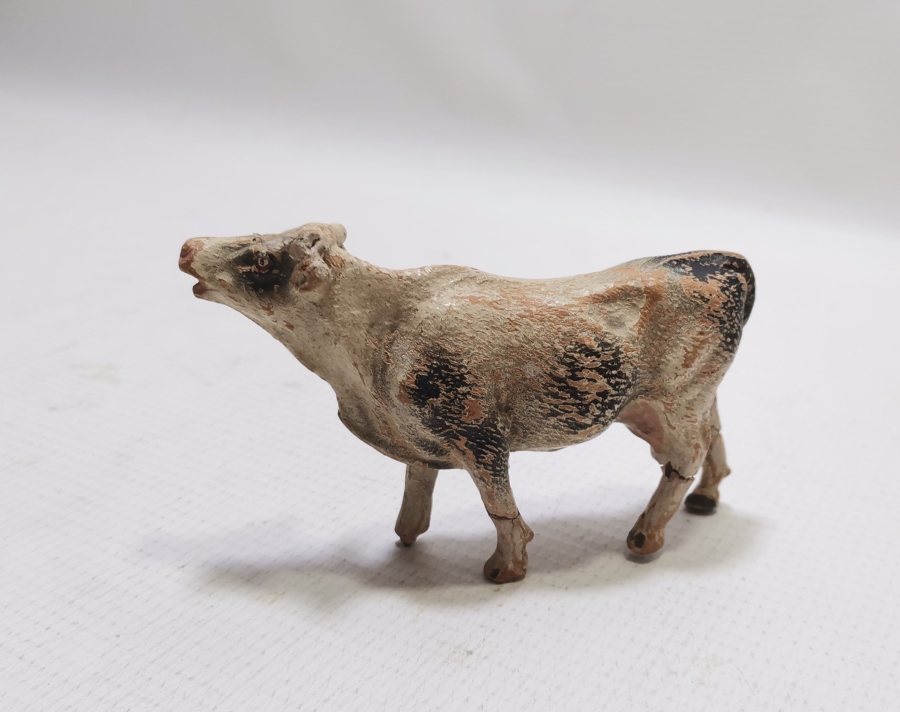 ÇOK NADİR EL YAPIMI TOPRAK TERRA-COTA İNEK FİGÜRÜ