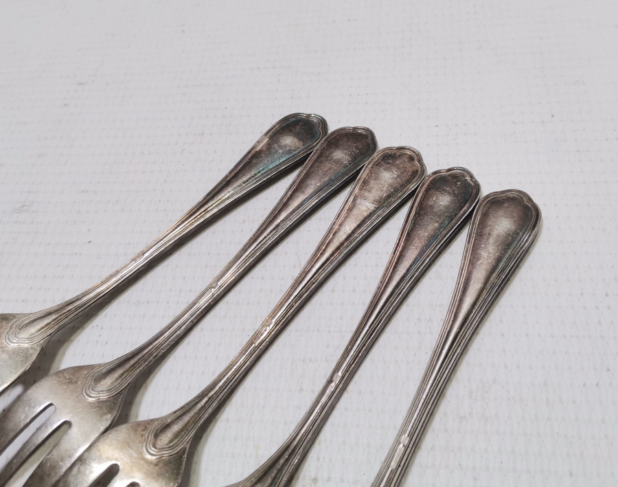 GÜMÜŞ KAPLAMA CRISTOFLE TATLI ÇATALI TAKIMI