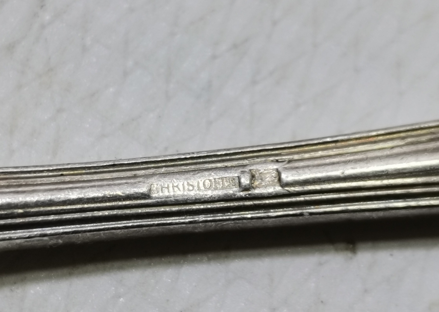 GÜMÜŞ KAPLAMA CRISTOFLE TATLI ÇATALI TAKIMI