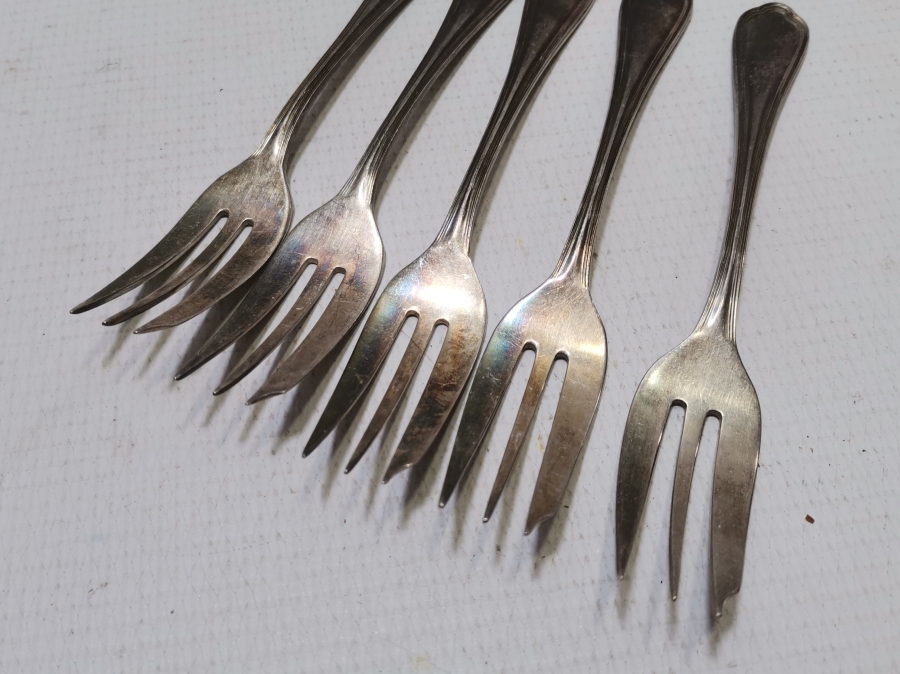 GÜMÜŞ KAPLAMA CRISTOFLE TATLI ÇATALI TAKIMI