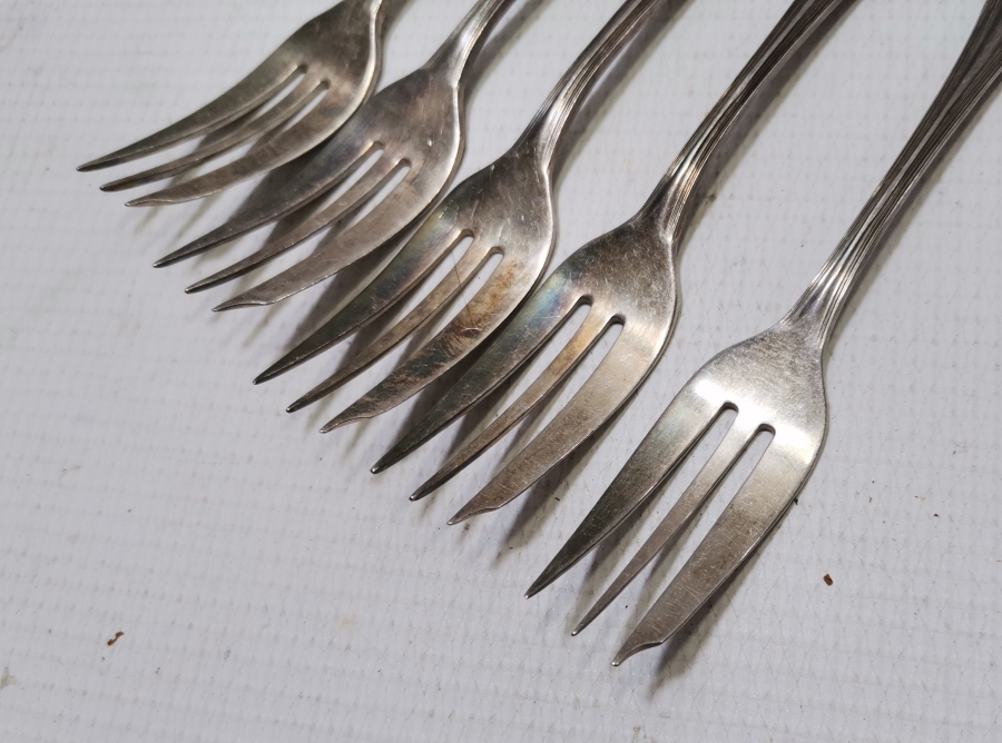 GÜMÜŞ KAPLAMA CRISTOFLE TATLI ÇATALI TAKIMI