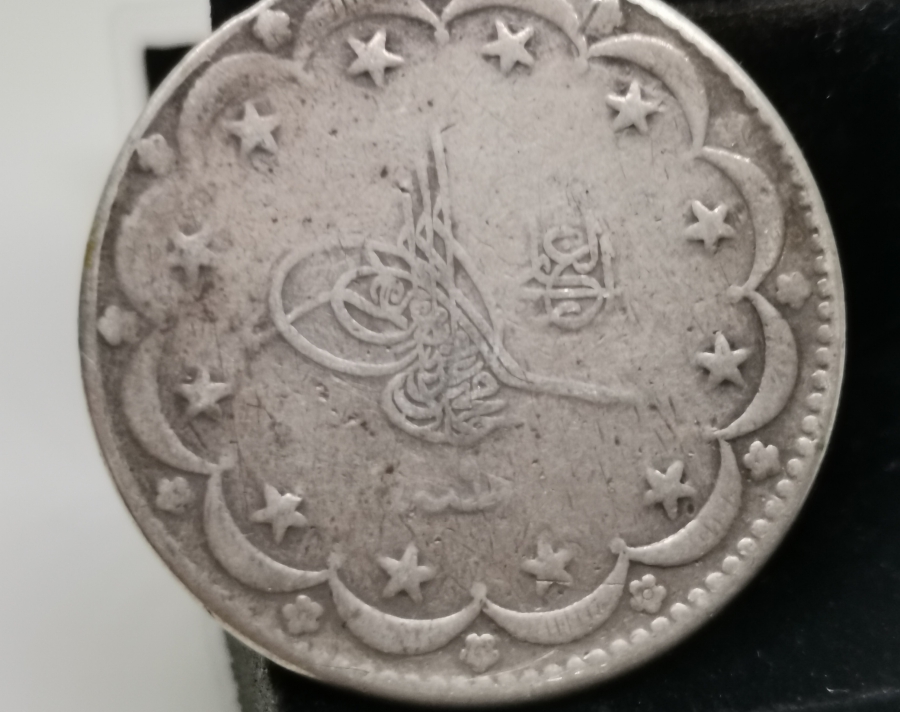 SULTAN MEHMET REŞAD DÖNEMİ 20 KURUŞ GÜMÜŞ MECİDİYE PARA