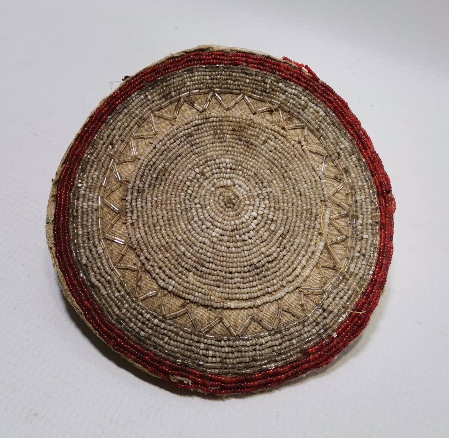 ÜZERİ OPAL BONCUKLU OSMANLI DÖNEMİ NADİR FORMDA GELİN TEPELİĞİ